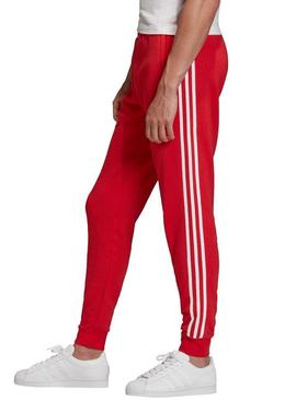 Calças Adidas 3-STRIPES Vermelho para Homem