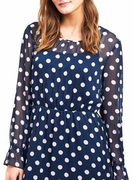 Vestido Vila Dotly Midi Polka Dot