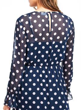 Vestido Vila Dotly Midi Polka Dot