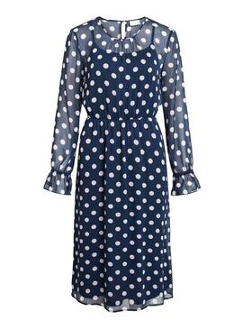 Vestido Vila Dotly Midi Polka Dot