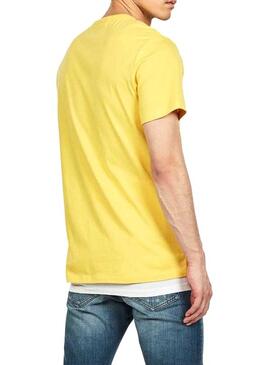 T-Shirt G-Star em caixa Amarelo para Homem
