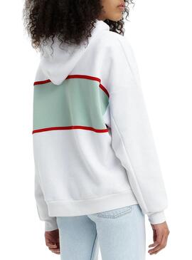 Sweat Levis Cameron Serif Branco para Mulher