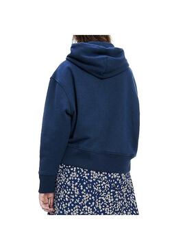 Sweat Tommy Jeans Modern Logotipo Azul para Mulher