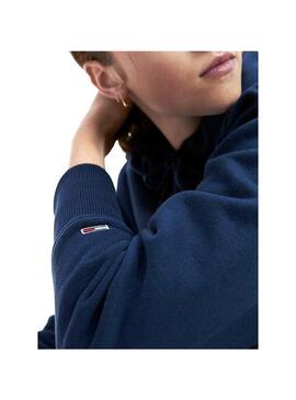 Sweat Tommy Jeans Modern Logotipo Azul para Mulher