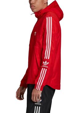 Blusão Adidas Bloqueio Vermelho Para Homem