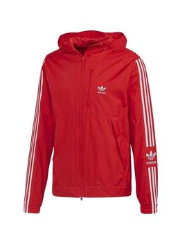 Blusão Adidas Bloqueio Vermelho Para Homem