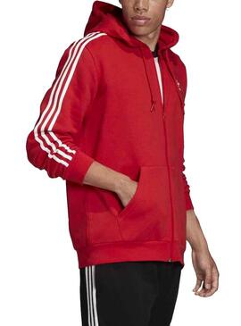 Sweat Adidas 3-Stripes Vermelho para Homem