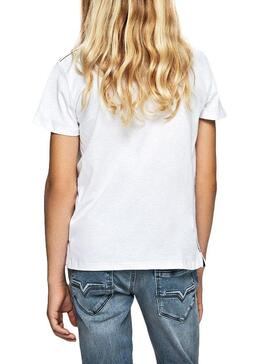 T-Shirt Pepe Jeans Troy branco para Menino