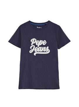 T-Shirt Pepe Jeans Trenan Azul Marinho para Menino