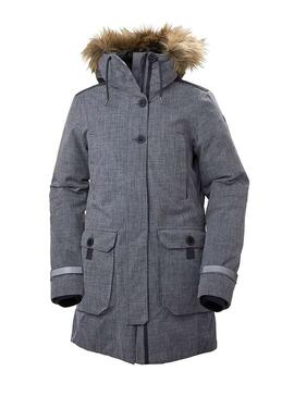 Parka Helly Hansen Longyear Cinza Mulher