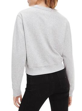 Sweat Contorno de Tommy Jeans Cinza Mulher