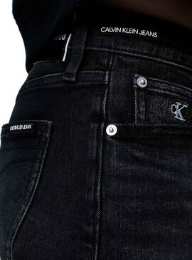 Short Calvin Klein Jeans Belt Preto Mulher