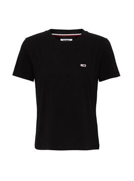 T-Shirt Tommy Jeans Classic Preto Mulher