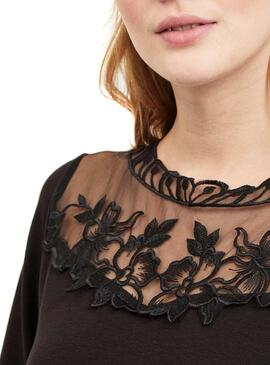 Vestido Vila Viblondia Preto Para Mulher