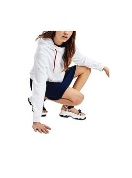 Sweat Tommy Jeans Neck Branco Mulher