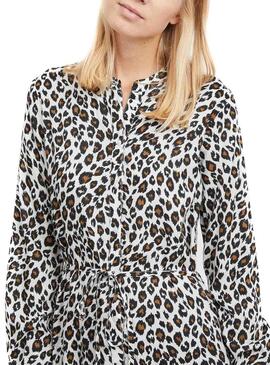 Vestido Vila Vikamia Branco Para Mulher