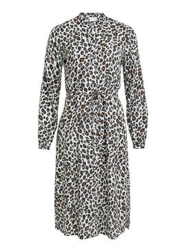 Vestido Vila Vikamia Branco Para Mulher