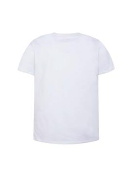 T-Shirt Pepe Jeans Aki Branco Menino