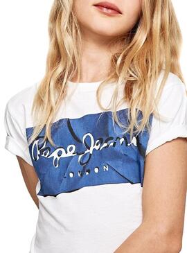 T-Shirt Pepe Jeans Raury Branco Menino