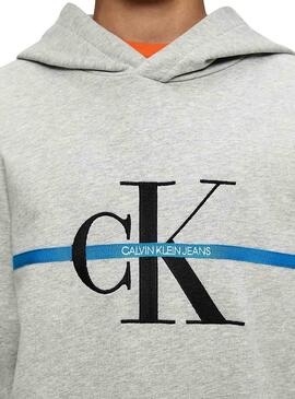 Sweat Calvin Klein Monogram Stripe para Menino