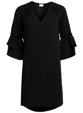 vestido Vila Vicatniss preto