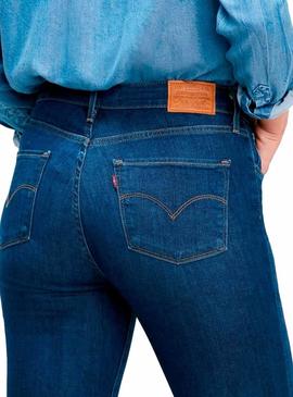 Jeans Levis 721 High Rise Azul Mulher