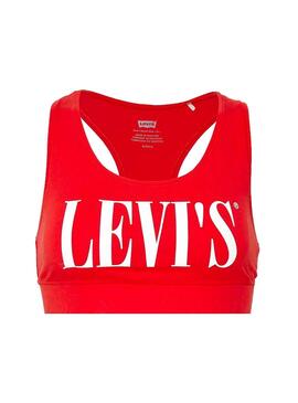 Top Levis Logo Sports Vermelho Mulher