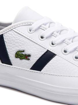 Sapato Lacoste Sideline Branco Mulher