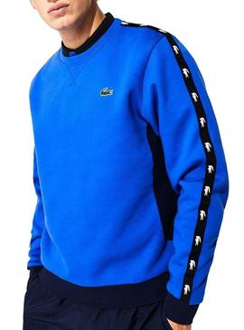 Sweat Lacoste Monographic  Azul Homem