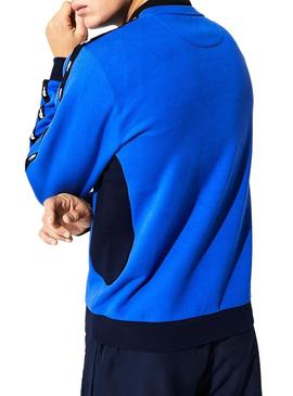 Sweat Lacoste Monographic  Azul Homem