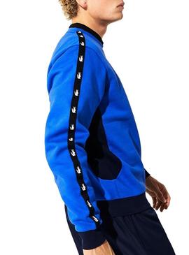 Sweat Lacoste Monographic  Azul Homem