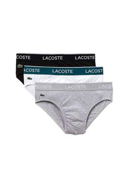 Pack Cuecas Lacoste Slip Basic Homem