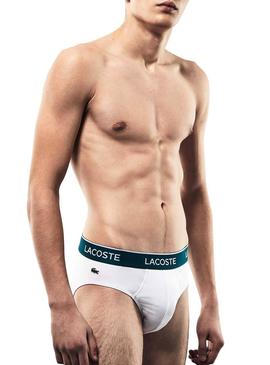 Pack Cuecas Lacoste Slip Basic Homem