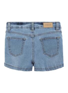 Short Jeans Mayoral alto tiro branqueado para Meni