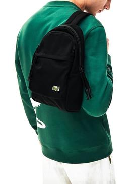 Bolsa de ombro Lacoste Neocroc Preto Homem