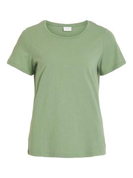 T-Shirt Vila Visus Verde Mulher
