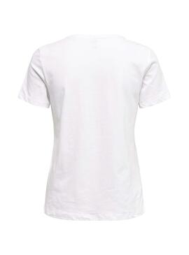 T-Shirt Only Kita Life Branco para Mulher
