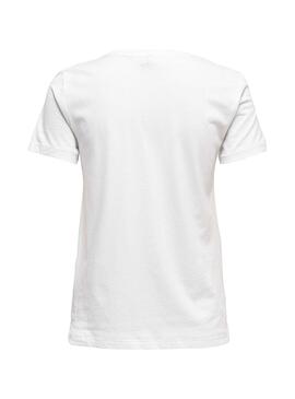 T-Shirt Only Gita Branco para Mulher