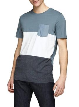 T-Shirt Jack and Jones Coeagle Azul Homem