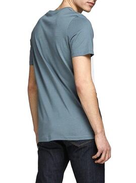 T-Shirt Jack and Jones Coeagle Azul Homem