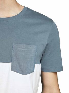 T-Shirt Jack and Jones Coeagle Azul Homem