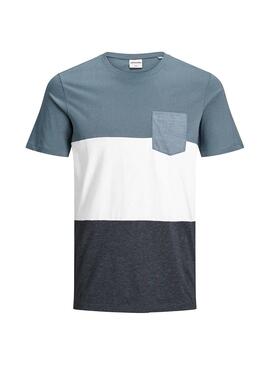 T-Shirt Jack and Jones Coeagle Azul Homem