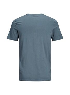 T-Shirt Jack and Jones Coeagle Azul Homem