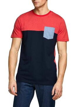 T-Shirt Jack and Jones Coeagle Vermelho Homem