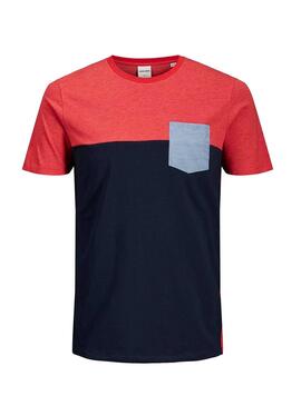 T-Shirt Jack and Jones Coeagle Vermelho Homem