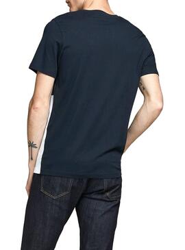 T-Shirt Jack and Jones Coeagle marinho Homem