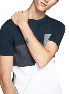 T-Shirt Jack and Jones Coeagle marinho Homem