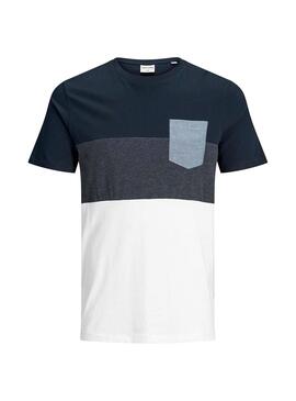 T-Shirt Jack and Jones Coeagle marinho Homem