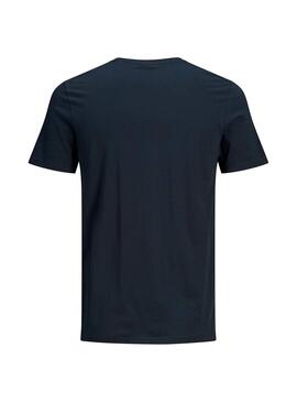 T-Shirt Jack and Jones Coeagle marinho Homem