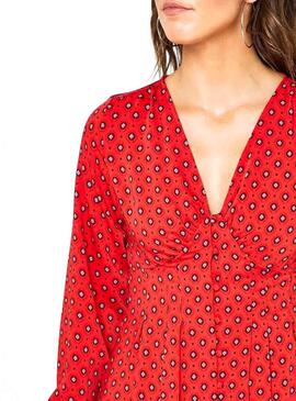 Vestido Only Vicky Mid Vermelho Mulher